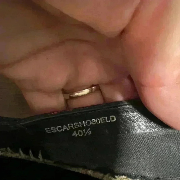 Burberry Navy Blue Nova Canvas Espadrille Flats Size 40.1/2 - Picture 6 of 12